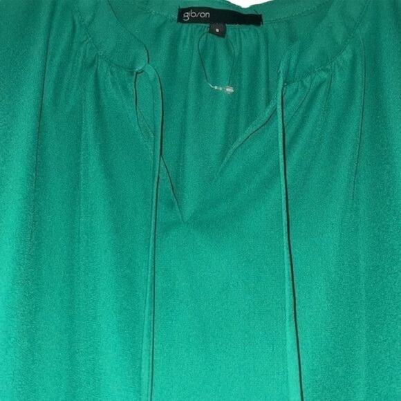 NWOT Gibson Green Long Sleeve Holiday Dress | Size Small - Picture 5 of 7